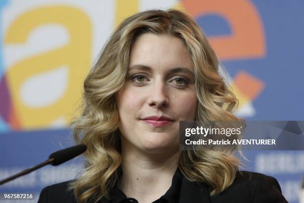 Greta Gerwig for the movie 'Frances Ha' during the 63rd Berlinale International Film Festival on February 12, 2013 in Berlin, Germany.