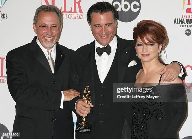 Emilio Estefan, Andy Garcia and Gloria Estefan