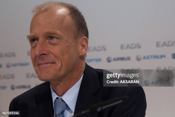 Ceo Tom Enders attends the annual news conference on February 27, 2013 in Berlin, Germany. The European aerospace group EADS is showing higher profit...