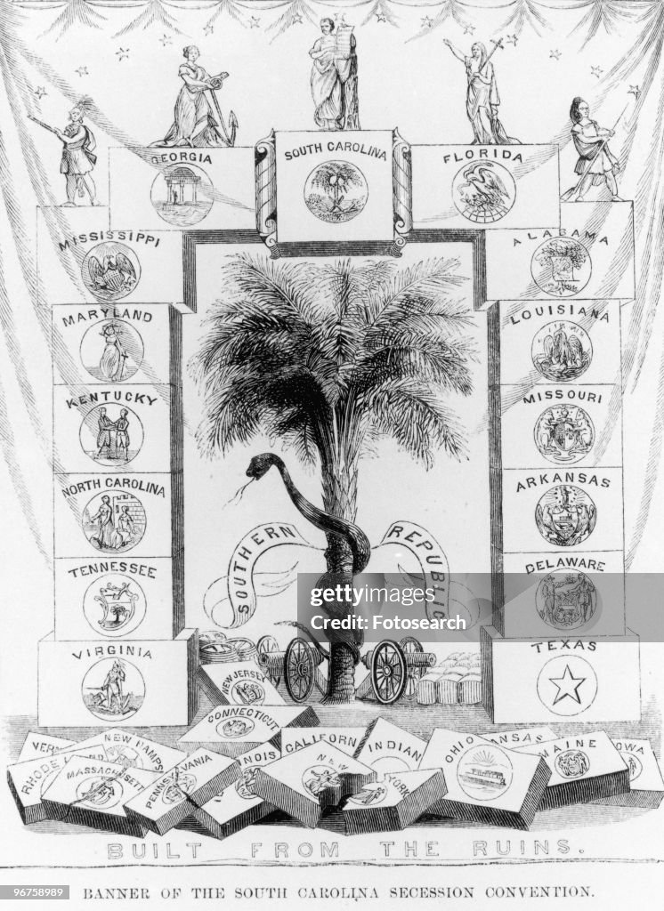 Secession Icon Built From The Ruins. Banner of the South Carolina Secession... News ...