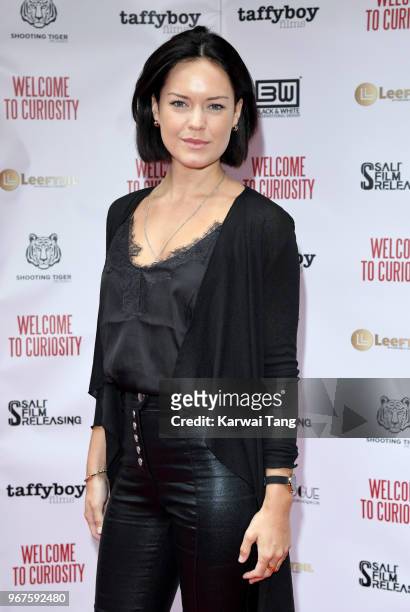 Emily Wyatt attends the UK premiere of 'Welcome To Curiosity' at Prince Charles Cinema on June 4, 2018 in London, England.