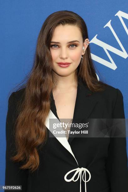 Katherine Langford attends the 2018 CFDA Awards at Brooklyn Museum on June 4, 2018 in New York City.