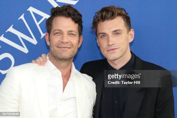 Nate Berkus and Jeremiah Brent attend the 2018 CFDA Awards at Brooklyn Museum on June 4, 2018 in New York City.