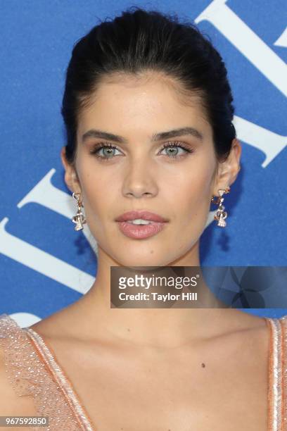 Sara Sampaio attends the 2018 CFDA Awards at Brooklyn Museum on June 4, 2018 in New York City.