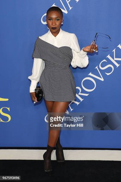 Cynthia Erivo attends the 2018 CFDA Awards at Brooklyn Museum on June 4, 2018 in New York City.