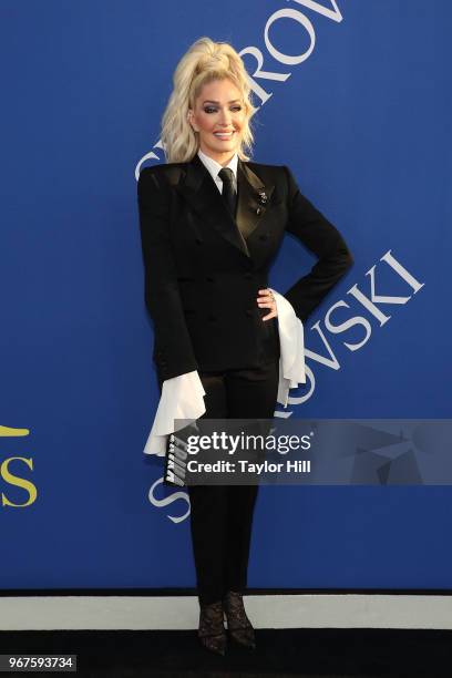 Erika Jayne attends the 2018 CFDA Awards at Brooklyn Museum on June 4, 2018 in New York City.