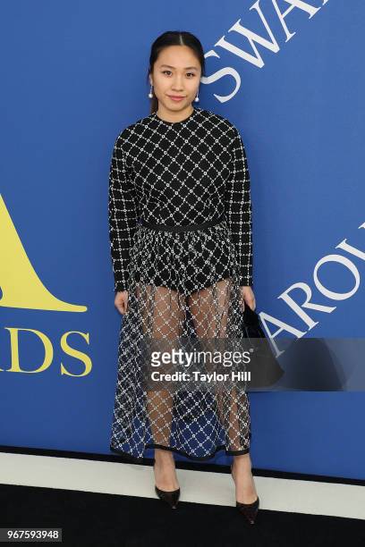 Sandy Liang attends the 2018 CFDA Awards at Brooklyn Museum on June 4, 2018 in New York City.