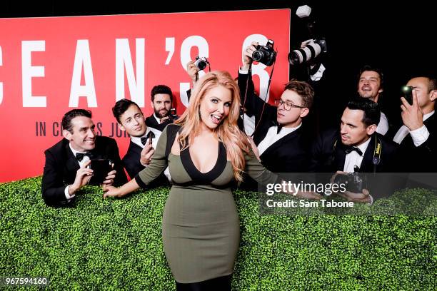 Sarah Roza attends the Ocean's 8 Melbourne Premiere on June 5, 2018 in Melbourne, Australia.