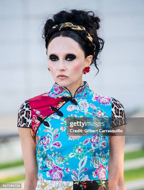 Fashion designer Stacey Bendet is seen arriving to the 2018 CFDA Fashion Awards at Brooklyn Museum on June 4, 2018 in New York City.