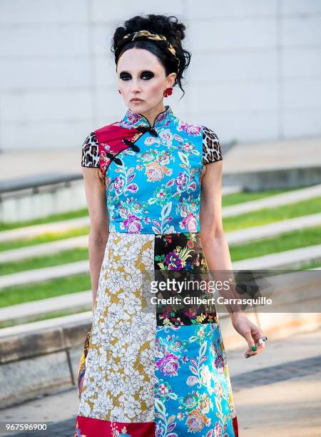 Fashion designer Stacey Bendet is seen arriving to the 2018 CFDA Fashion Awards at Brooklyn Museum on June 4, 2018 in New York City.