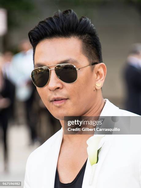 Fashion designer Prabal Gurung is seen arriving to the 2018 CFDA Fashion Awards at Brooklyn Museum on June 4, 2018 in New York City.