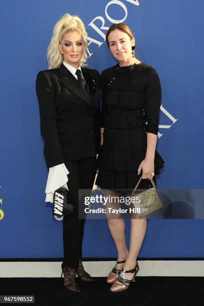 Erika Jayne and Brett Heyman attend the 2018 CFDA Awards at Brooklyn Museum on June 4, 2018 in New York City.