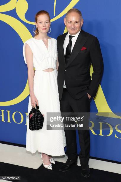 Jessica Joffe and John Demsey attend the 2018 CFDA Awards at Brooklyn Museum on June 4, 2018 in New York City.