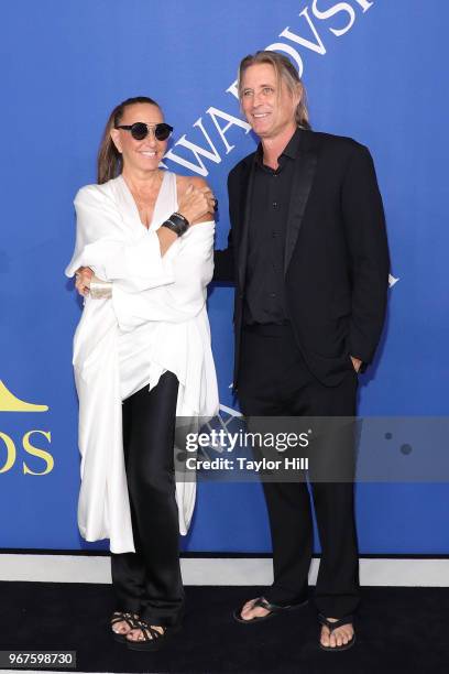 Donna Karan and Russell James attend the 2018 CFDA Awards at Brooklyn Museum on June 4, 2018 in New York City.