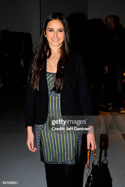 Kelli Tomashoff of NYC Prep attends the Walter Fall 2010 fashion show at Stage 37 on February 16, 2010 in New York City.