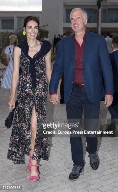 Adriana Abascal and Emmanuel Schreder attend the opening of the hotel 7 Pines Resort on June 2, 2018 in Ibiza, Spain.