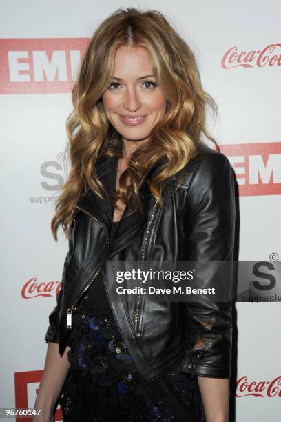 Cat Deeley attends the Brit Awards after party held by EMI at the Supper Club on February 16, 2010 in London, England.