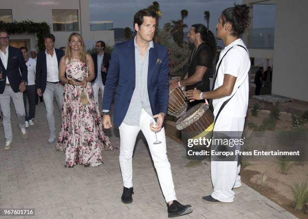 Carla Goyanes and Jorge Benguria attend the opening of the hotel 7 Pines Resort on June 2, 2018 in Ibiza, Spain.