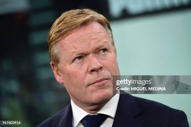 Netherlands' head coach Ronald Koeman looks on during a the international friendly football match between Italy and the Netherlands at the Allianz...
