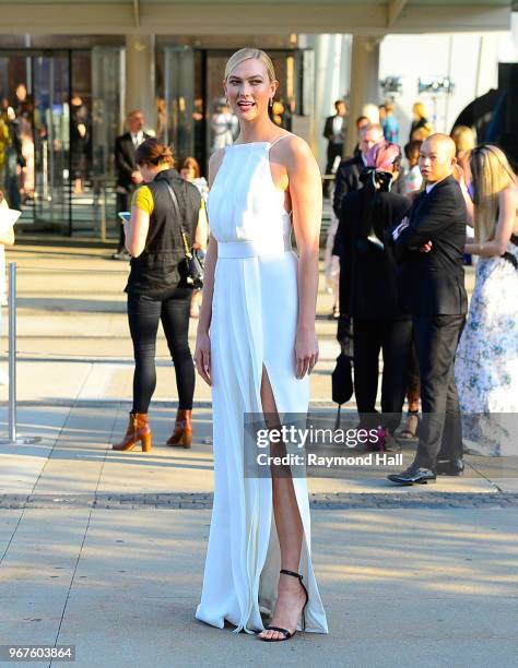 Karlie Kloss is seen in Brooklyn on June 4, 2018 in New York City.