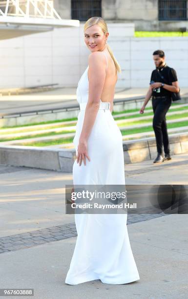 Karlie Kloss is seen in Brooklyn on June 4, 2018 in New York City.