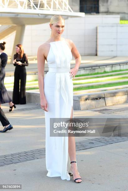 Karlie Kloss is seen in Brooklyn on June 4, 2018 in New York City.