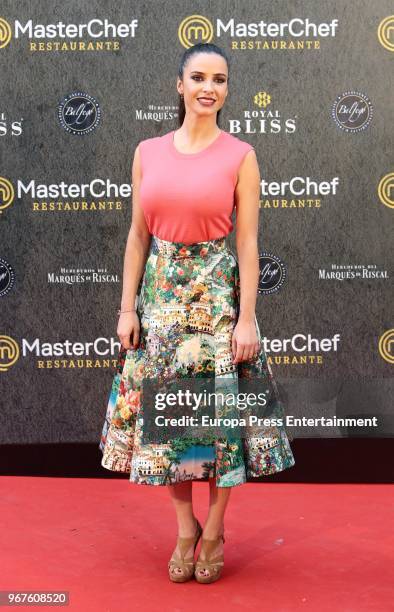 Paula Prendes attend 'Masterchef' Restaurant opening on June 4, 2018 in Madrid, Spain.