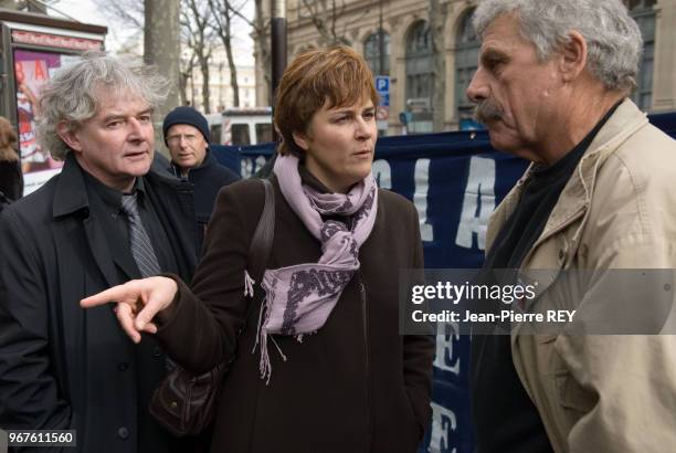 Le procès du groupe Total à Paris le 13 février 2007, France.