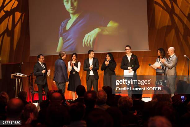 Félix Van Groeningen, Valérie Donzelli, David Robert Mitchell, Marjane Satrapi, Nicolas Winding Refn, Isabelle Giordano et Jean-Paul Salomé lors de...