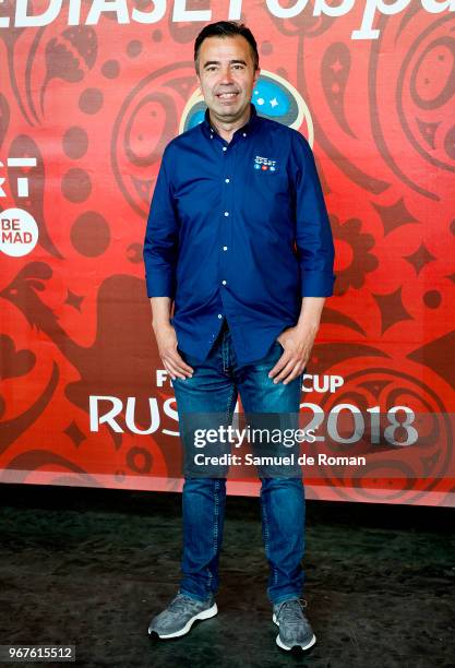 Jose Antonio Luque attends Mediaset 'Once Titular' presentation on June 5, 2018 in Las Rozas, Spain.