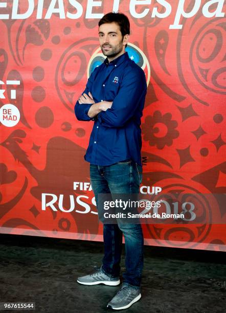 Ricardo Reyes attends Mediaset 'Once Titular' presentation on June 5, 2018 in Las Rozas, Spain.