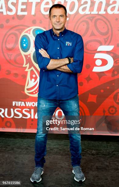 Manu Carreno attends Mediaset 'Once Titular' presentation on June 5, 2018 in Las Rozas, Spain.