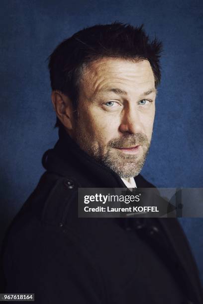 New Zealand-born Australian actor Grant Bowler session portrait during Defiance TV show promo on February 27, 2013 in Paris, France. Defiance , True...