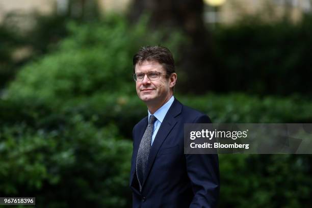 Greg Clark, U.K. Business secretary arrives for a meeting of cabinet minsters at number 10 Downing Street in London, U.K., on Tuesday, June 5, 2018....