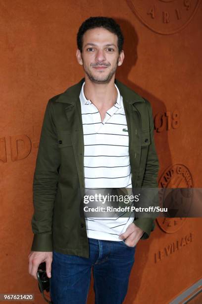 Actor Vincent Dedienne attends the 2018 French Open - Day Ten at Roland Garros on June 5, 2018 in Paris, France.