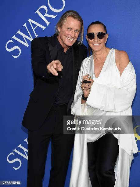 Russell James and Donna Karan attend the 2018 CFDA Fashion Awards at Brooklyn Museum on June 4, 2018 in New York City.