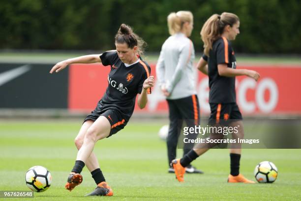 Merel van Dongen of Holland Women during the Training Holland Women at the KNVB Campus on June 5, 2018 in Zeist Netherlands