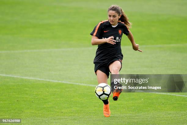 Danielle van de Donk of Holland Women during the Training Holland Women at the KNVB Campus on June 5, 2018 in Zeist Netherlands