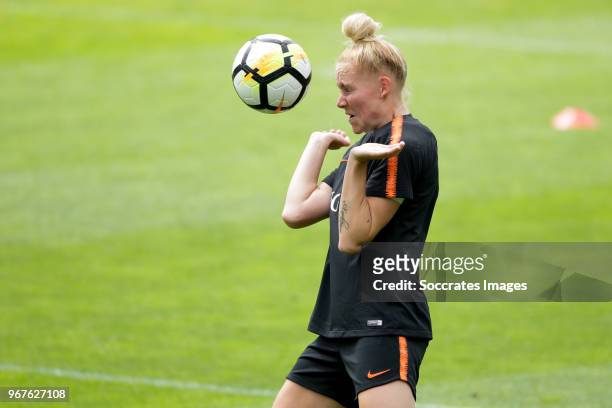 Danique Kerkdijk of Holland Women during the Training Holland Women at the KNVB Campus on June 5, 2018 in Zeist Netherlands