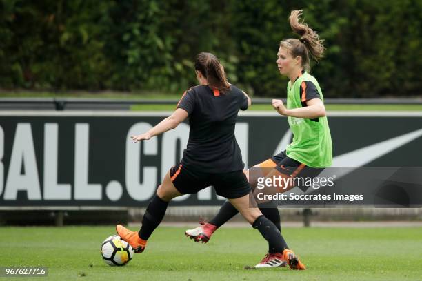 Lize Kop of Holland Women during the Training Holland Women at the KNVB Campus on June 5, 2018 in Zeist Netherlands