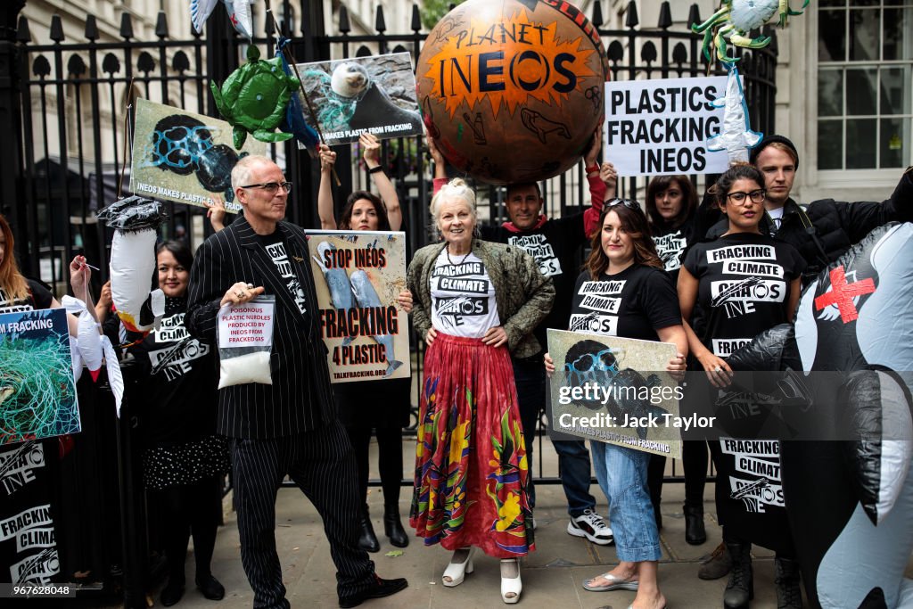 Vivienne Westwood Takes Her Anti-Fracking Demonstration To Downing Street