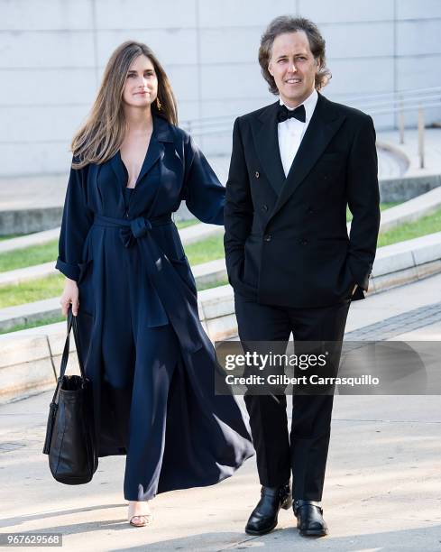 Lauren Bush and David Lauren are seen arriving to the 2018 CFDA Fashion Awards at Brooklyn Museum on June 4, 2018 in New York City.