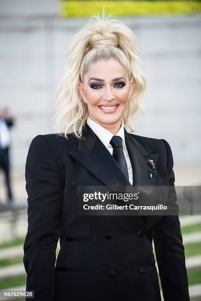 Erika Jayne is seen arriving to the 2018 CFDA Fashion Awards at Brooklyn Museum on June 4, 2018 in New York City.