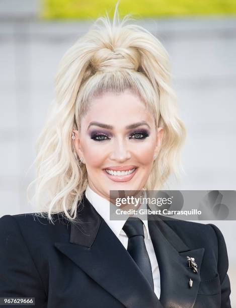 Erika Jayne is seen arriving to the 2018 CFDA Fashion Awards at Brooklyn Museum on June 4, 2018 in New York City.