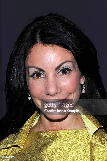 Personality Danielle Staub attends the Thuy Fall 2010 Fashion Show during Mercedes-Benz Fashion Week at the Salon at Bryant Park on February 16, 2010...