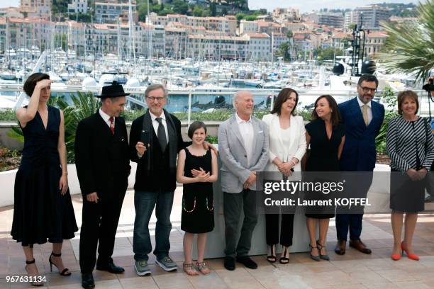 Rebecca Hall, Mark Rylance, Steven Spielberg, Ruby Barnhill, Frank Marshall, Kathleen Kennedy, Kristie Macosko, Jermaine Clement and Penelope Wilton...