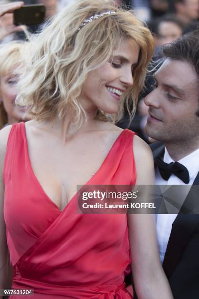 Alice Taglioni attends the Premiere of 'Blood Ties' during the 66th Annual Cannes Film Festival at the Palais des Festivals on May 20, 2013 in...