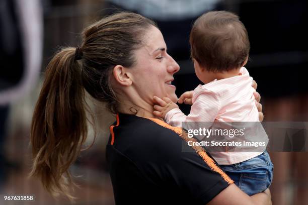 Danielle van de Donk of Holland Women during the Training Holland Women at the KNVB Campus on June 5, 2018 in Zeist Netherlands