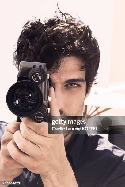 Portrait de l'acteur et réalisateur français Louis Garrel lors du 68ème Festival du Film au Palais des Festivals le 18 mai 2015, à Cannes, France.