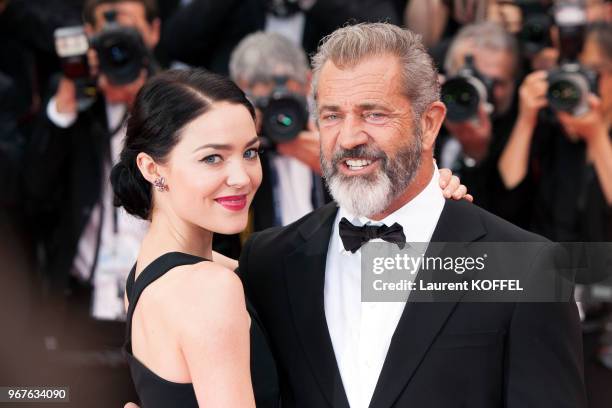 Mel Gibson and Rosalind Ross attend the Closing Ceremony during the 69th annual Cannes Film Festival on May 22, 2016 in Cannes, France.